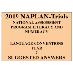 2019 Kilbaha NAPLAN Trial Test Year 7 - Language - Hard Copy